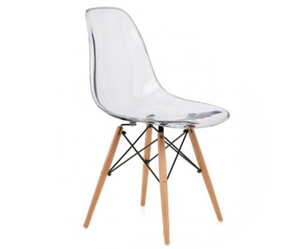 Стул eames dsw clear прозрачный